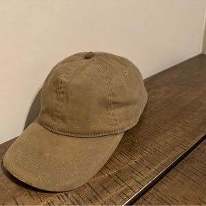Waxed Tan Baseball Cap for Men
Small